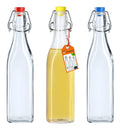 KADAX Lot de 3 bouteilles a fermeture mecanique 500ml ¨C Bouteilles hermetiques en verre destine a kombucha biere jus fermentation