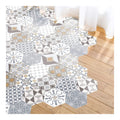 Ambiance Carreaux Sticker de Ciment pour Sol Azulejos avec Laminat Protection en Plastique AntiDerapant Stickers Adhesifs Carrelages Hexagones Resistant a l'eau Juliana 10 Pieces du 20x18cm