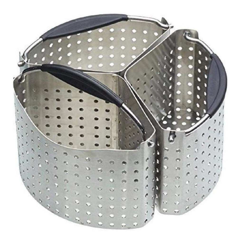 Paniers Diviseurs KitchenCraft Pour Casseroles Diviseurs Pour Casseroles En Acier Inoxydable Ensemble De 3 Diviseurs Pour Casseroles 20 cm 8'' Argent