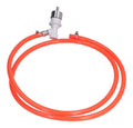 Ligne Assemblage de du BieRe a Verrouillage a Bille Mur de Tuyau de Gaz Pliable du Carbonatation avec Bouchon de Carbonatation de 5/16 Po Accessoires de FuT de BieRe pour Distributeur D'eau du BieRe