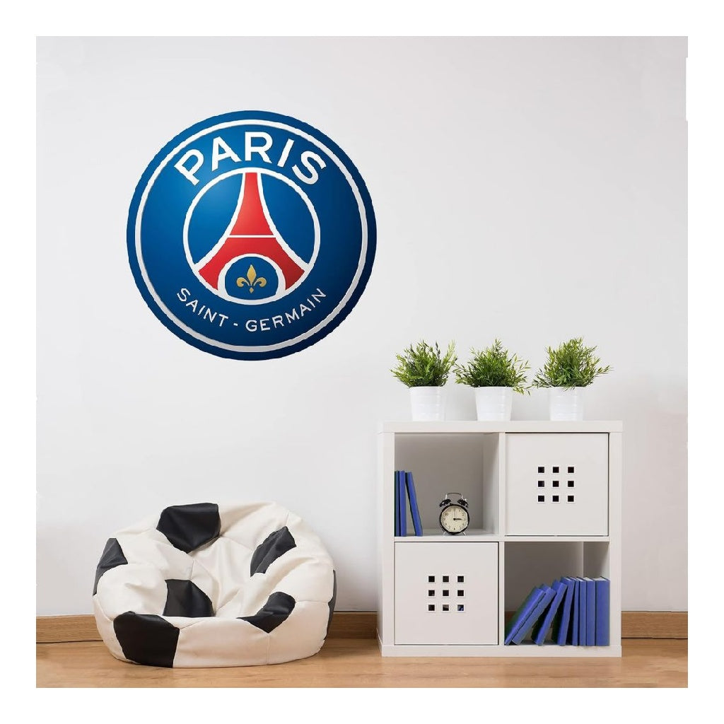 Game Beautiful Sticker Mural Officiel Blason PSG Paris SaintGermain Decoration Murale Football 60 x 60 cm