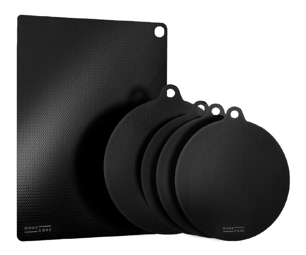 Protection Plaque MoreCore Induction Protege Plaque de Cuisson 5 Pieces Tapis en silicone durables con?us destine a les plaques de cuisson Comprend plusieurs pieces et une securite optimale
