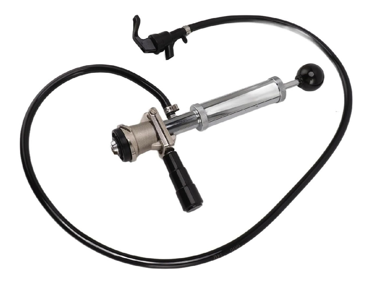 Pompe a Fut de Biere dans Fer chrome Robinet de Fut a Fermeture etanche avec Tuyau de Robinet Fete Piquenique evenements