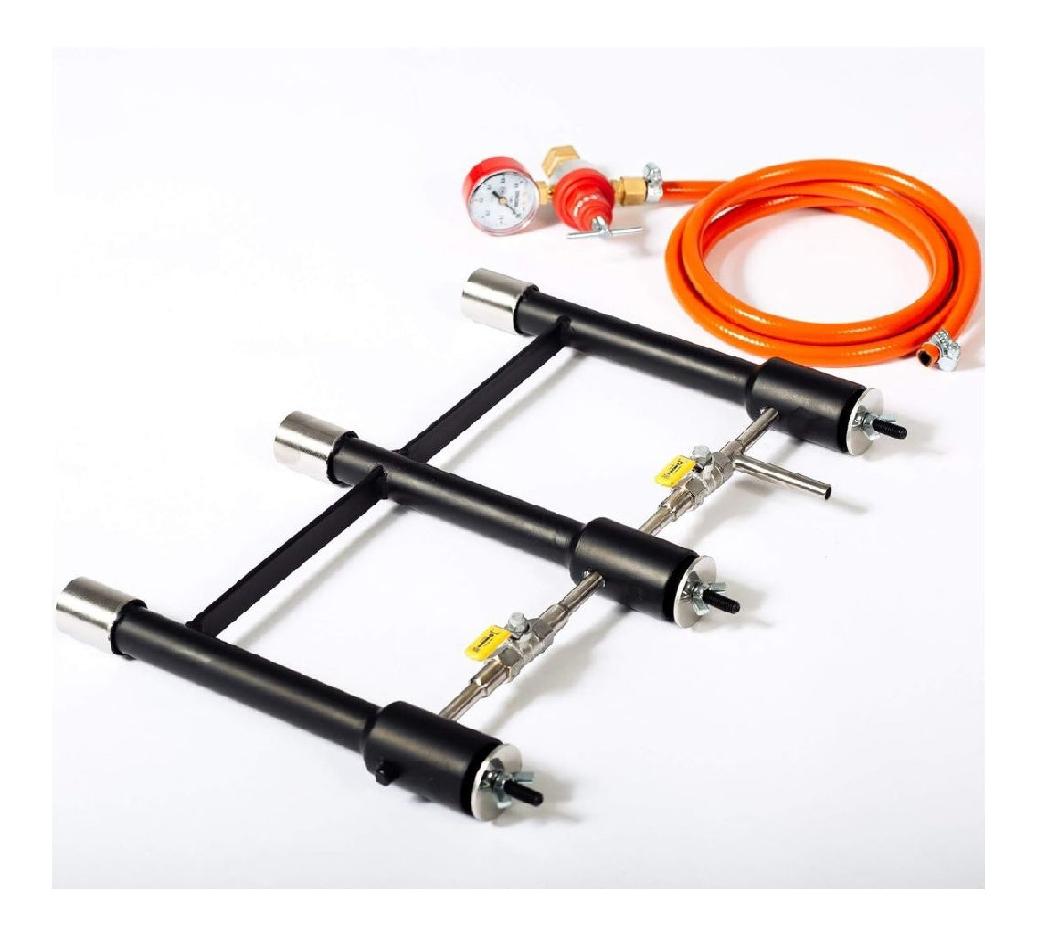 a DEVILFORGE Bruleur gaz modele 3 Connectes DFP 240000 BTU pour forges a gaz et fours du fusion du metaux Efficace et economique Gas Burner